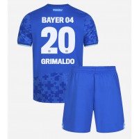 Otroški Nogometni dresi Bayer Leverkusen Alejandro Grimaldo #20 Tretji 2025-26 Kratek Rokav (+ Kratke hlače)